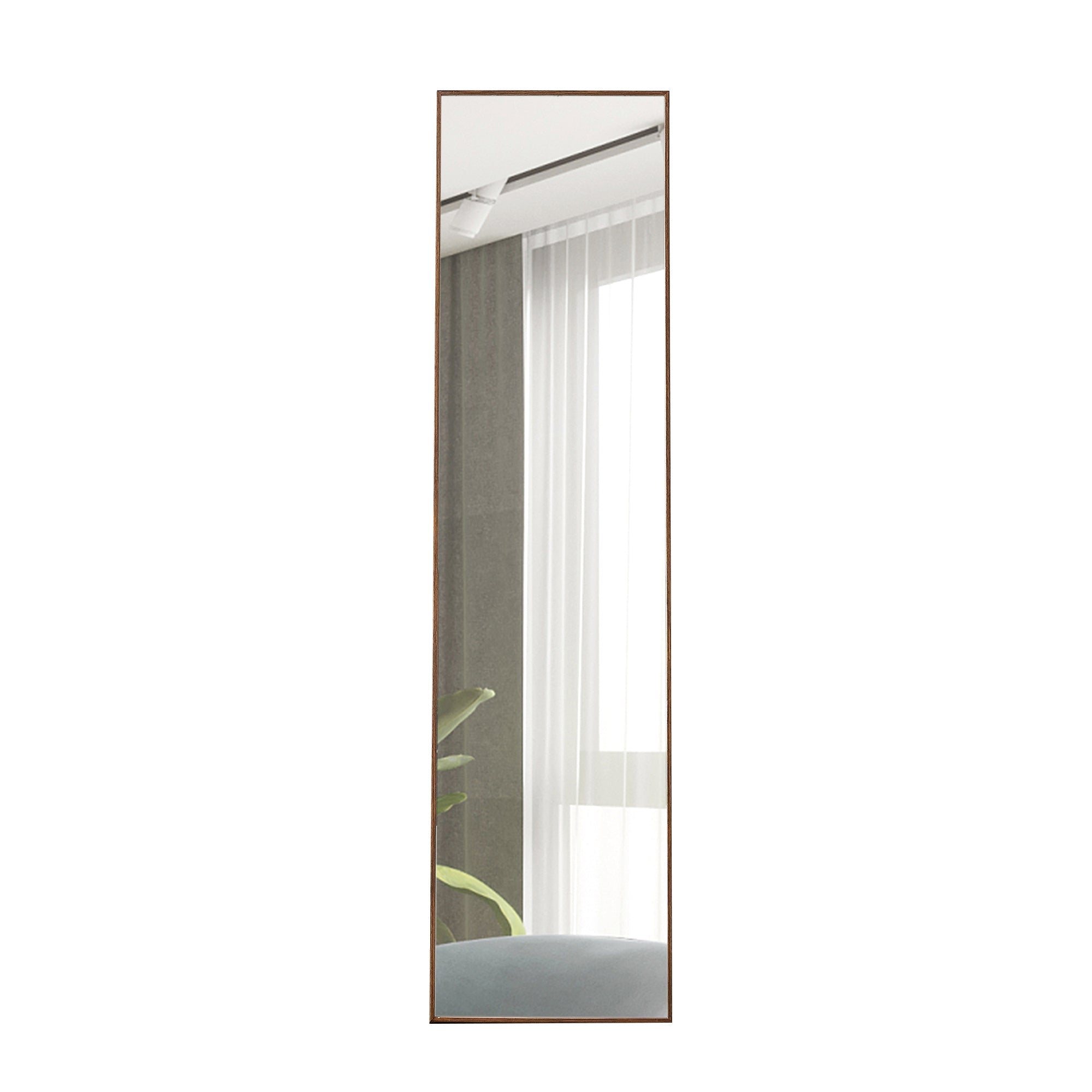 The Fourth-generation Packaging Upgrades Brown Solid Wood Frame Full-length Mirrors, Vanity Mirrors, Decorative Mirrors, And Floor-to-ceiling Mirrors